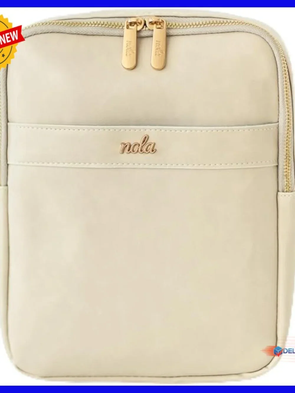 Convertible Diaper Backpack Crossbody Bag Organized Storage Faux Leather